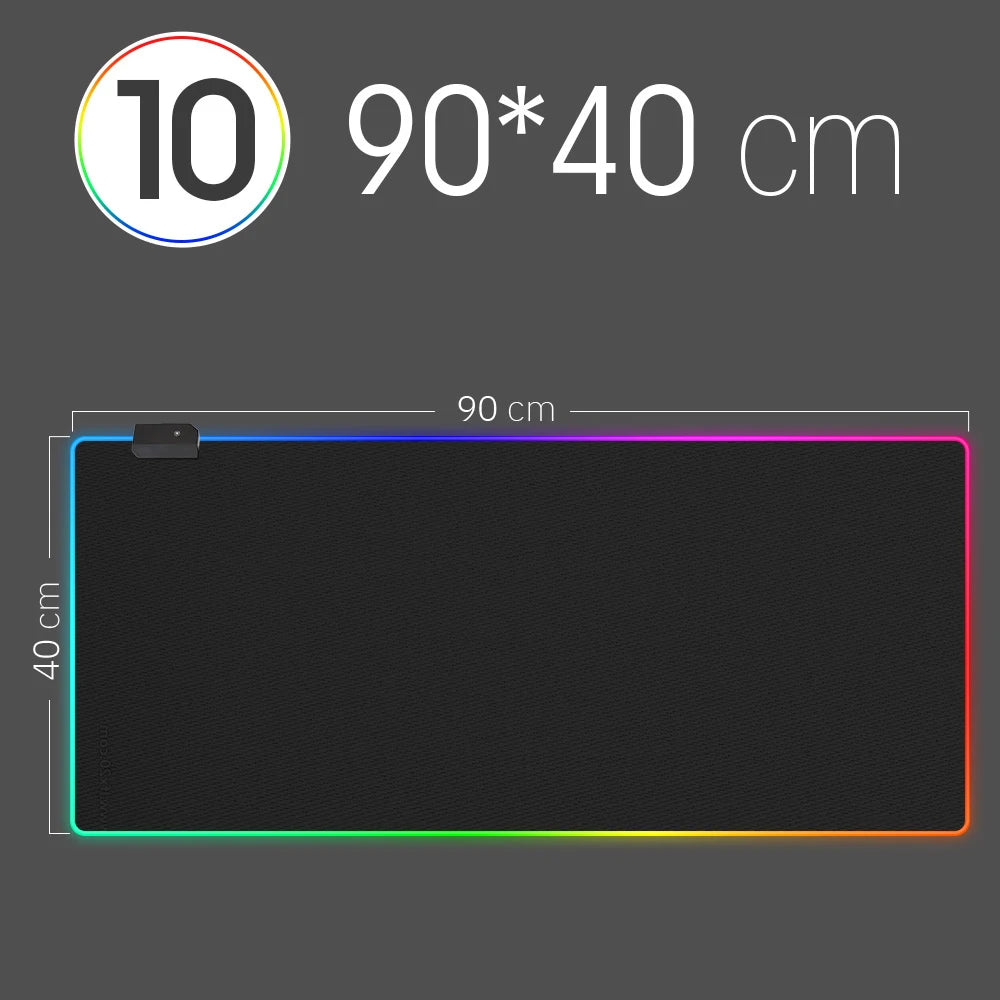 Mousepad com Luz LED RGB