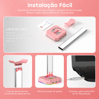 Suporte para Headset