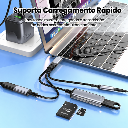 Adaptador USB C OTG 5 em 1