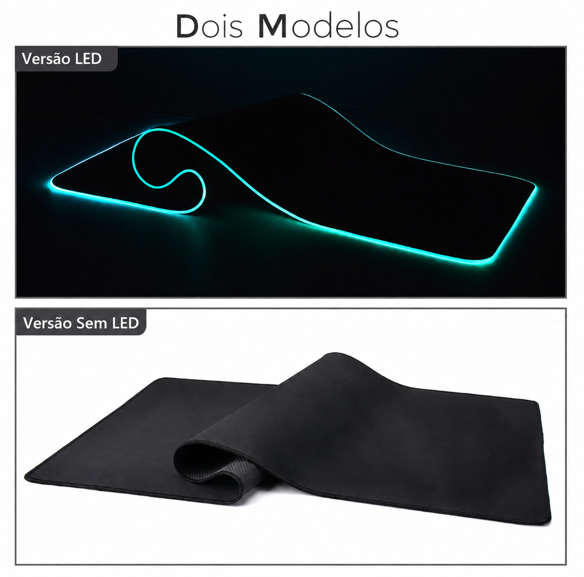 Mousepad com Luz LED RGB