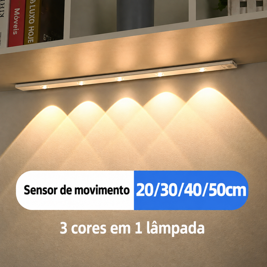 Luminária LED com Sensor de Movimento