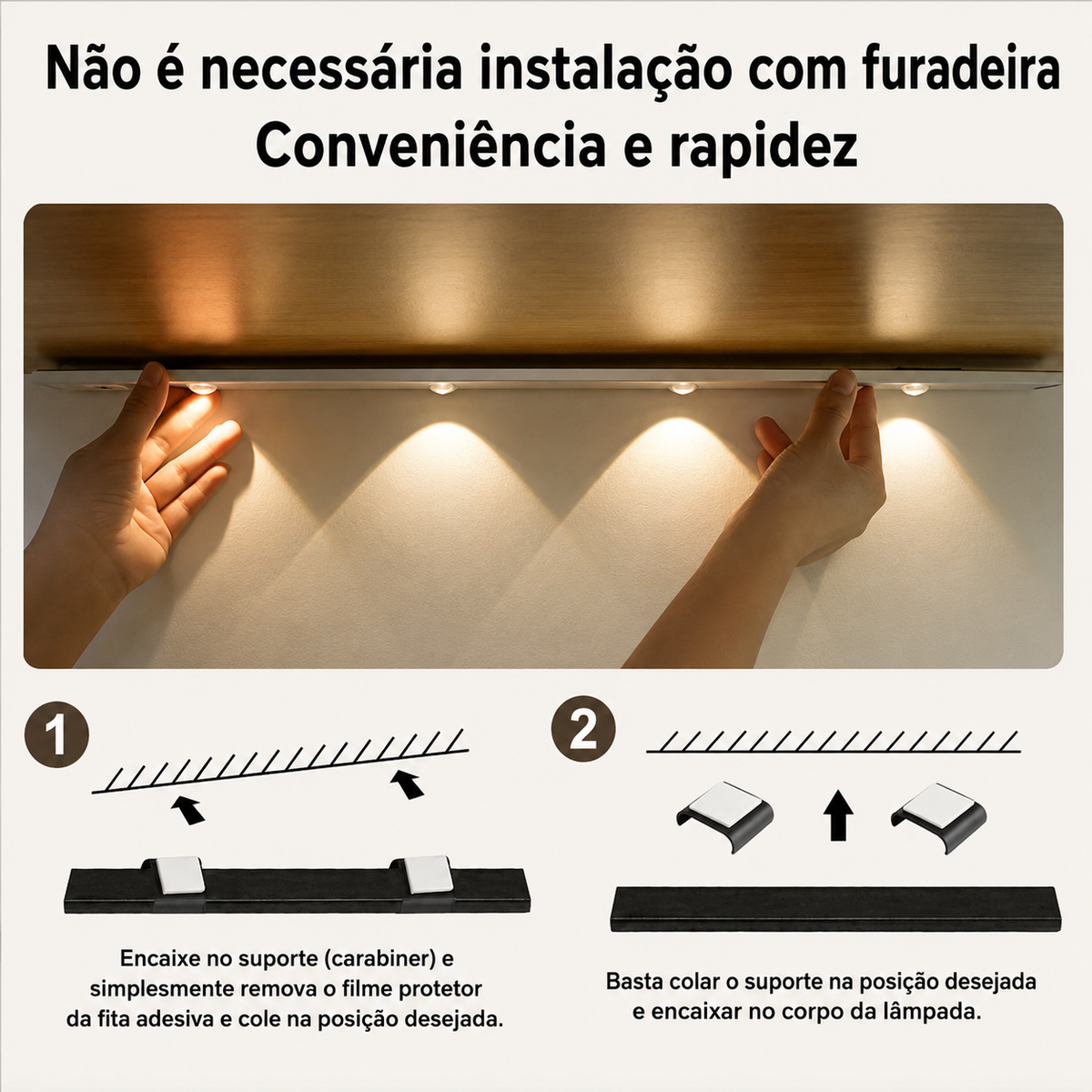 Luminária LED com Sensor de Movimento