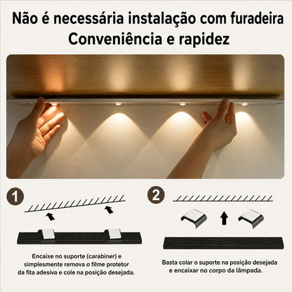 Luminária LED com Sensor de Movimento