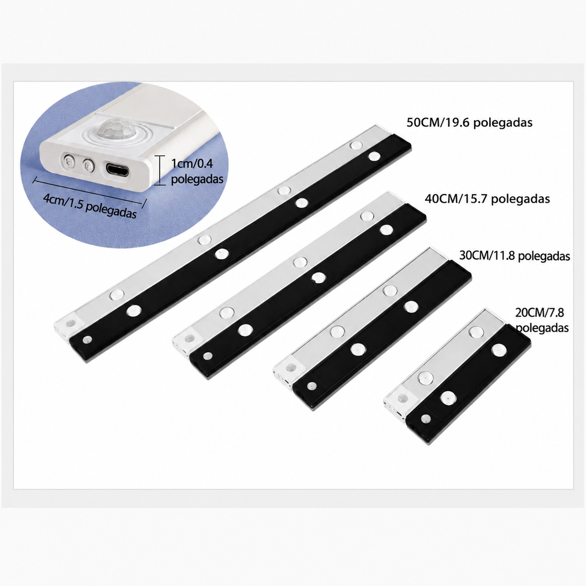 Luminária LED com Sensor de Movimento