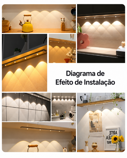 Luminária LED com Sensor de Movimento