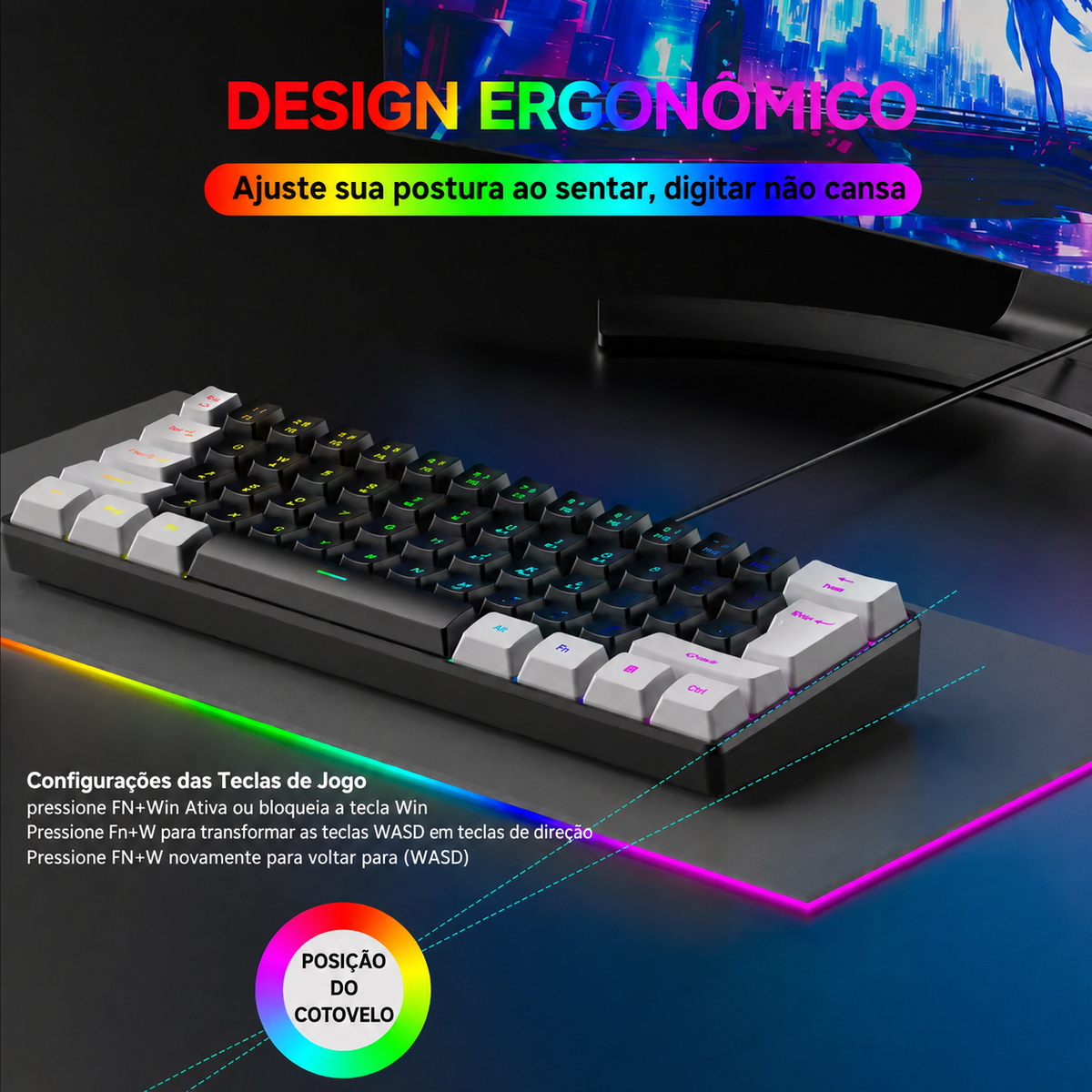 Teclado Mecânico Portátil