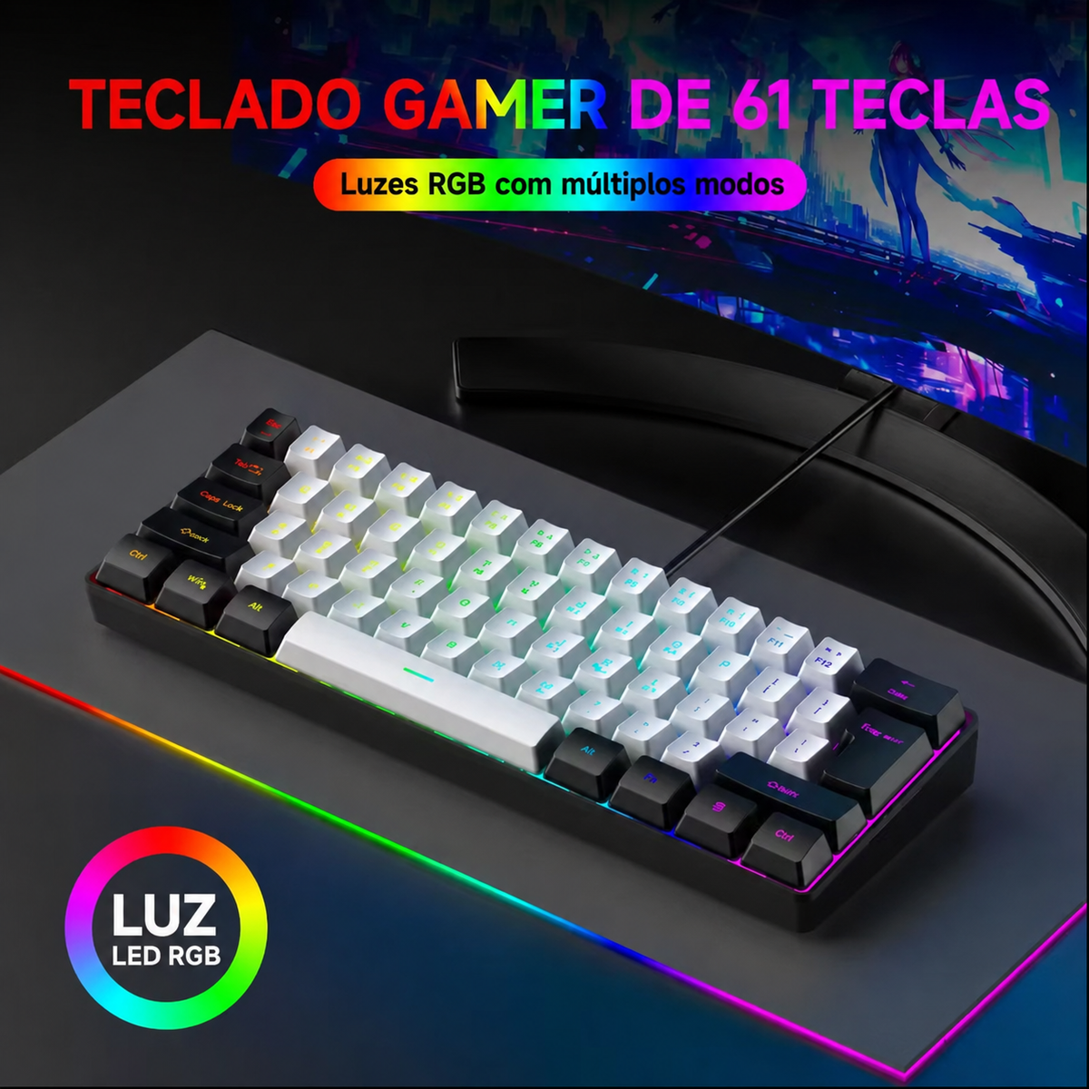 Teclado Mecânico Portátil