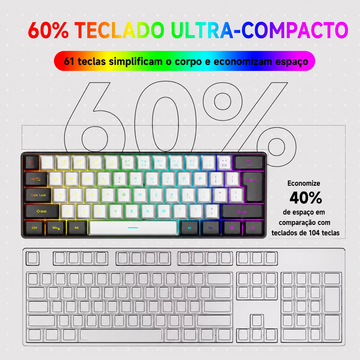 Teclado Mecânico Portátil