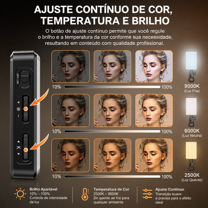 Luz de Preenchimento Recarregável