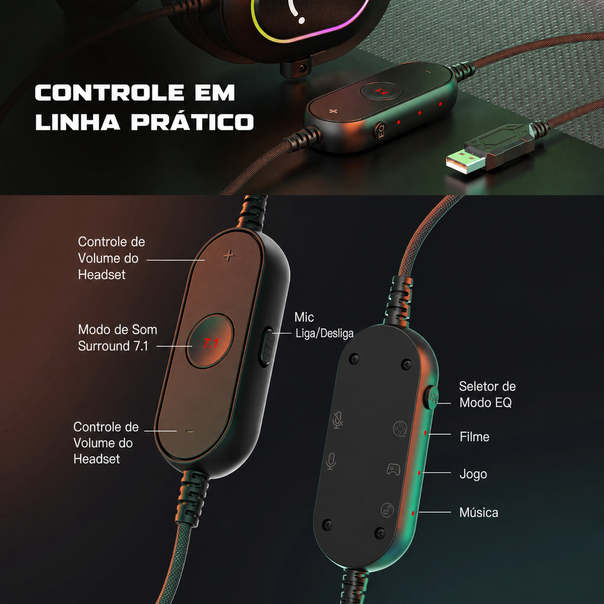 Headset Gaming Fifine