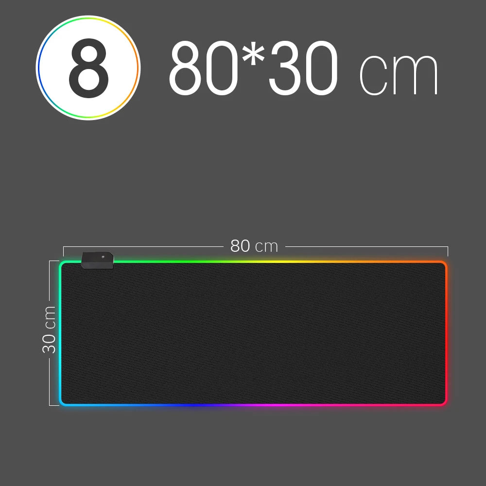 Mousepad com Luz LED RGB