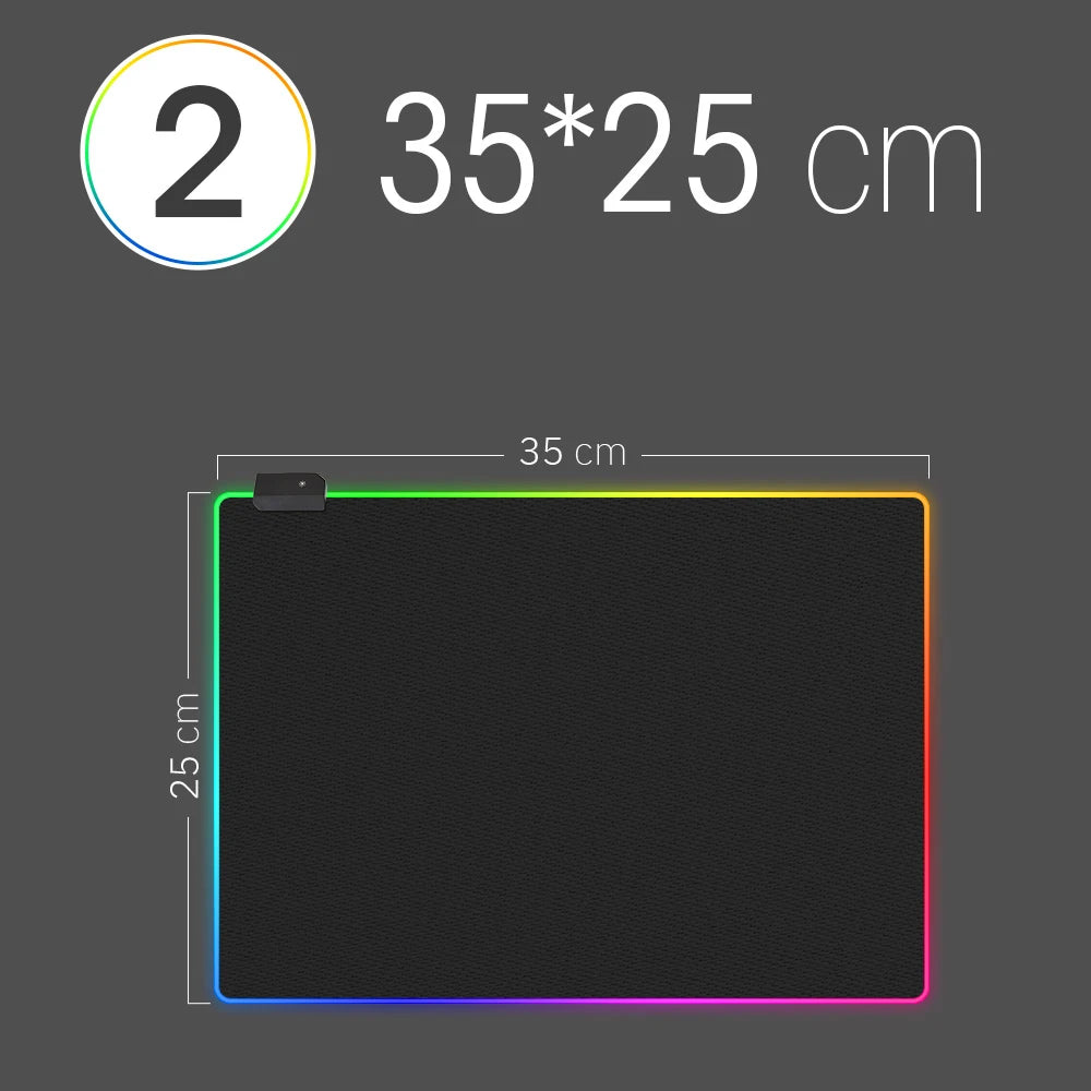 Mousepad com Luz LED RGB
