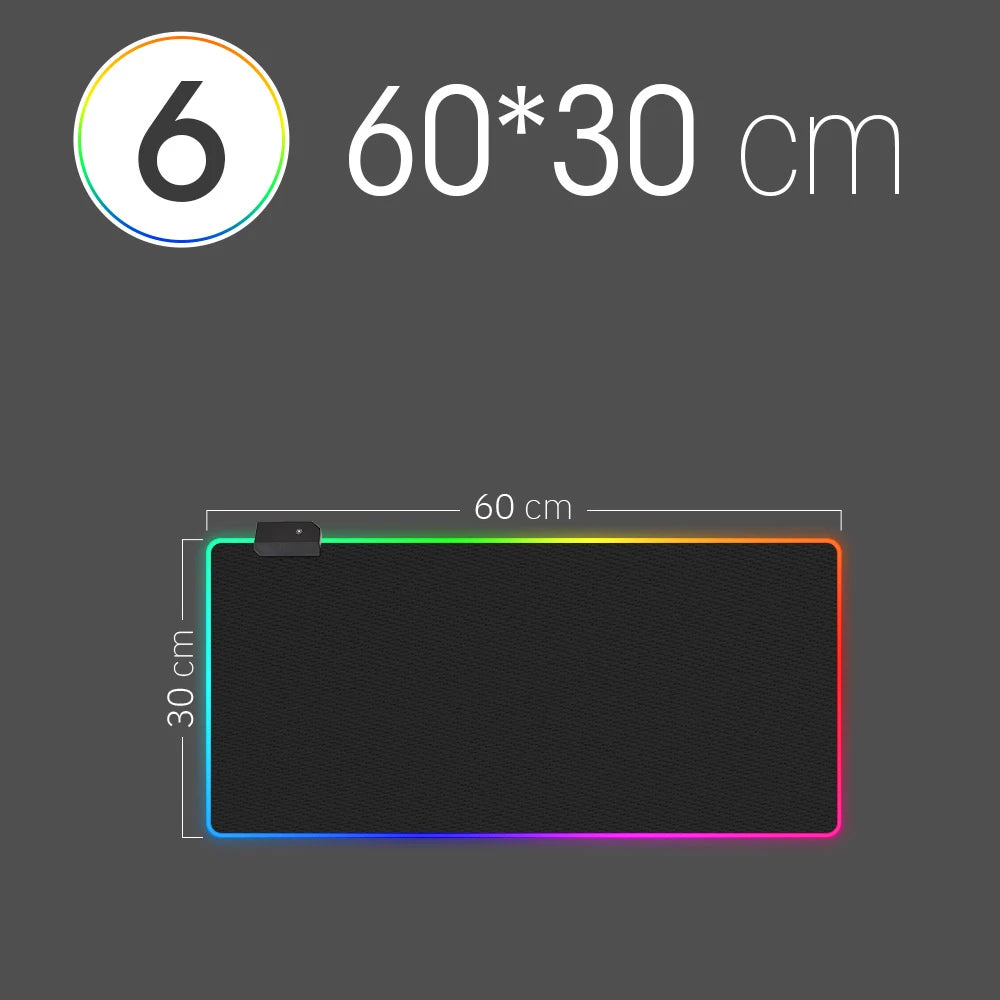 Mousepad com Luz LED RGB