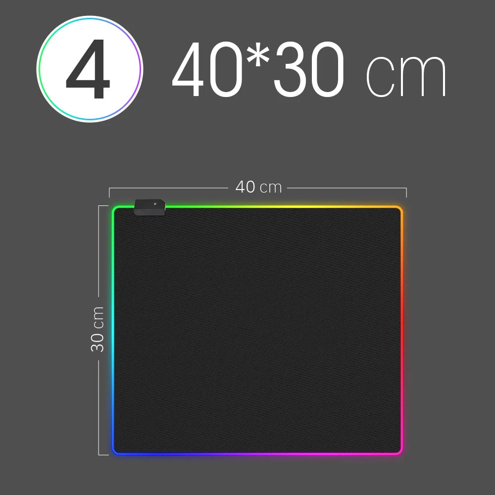 Mousepad com Luz LED RGB