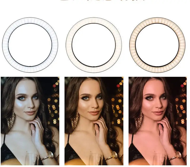 Ring Light Profissional 14 Polegadas com Suporte