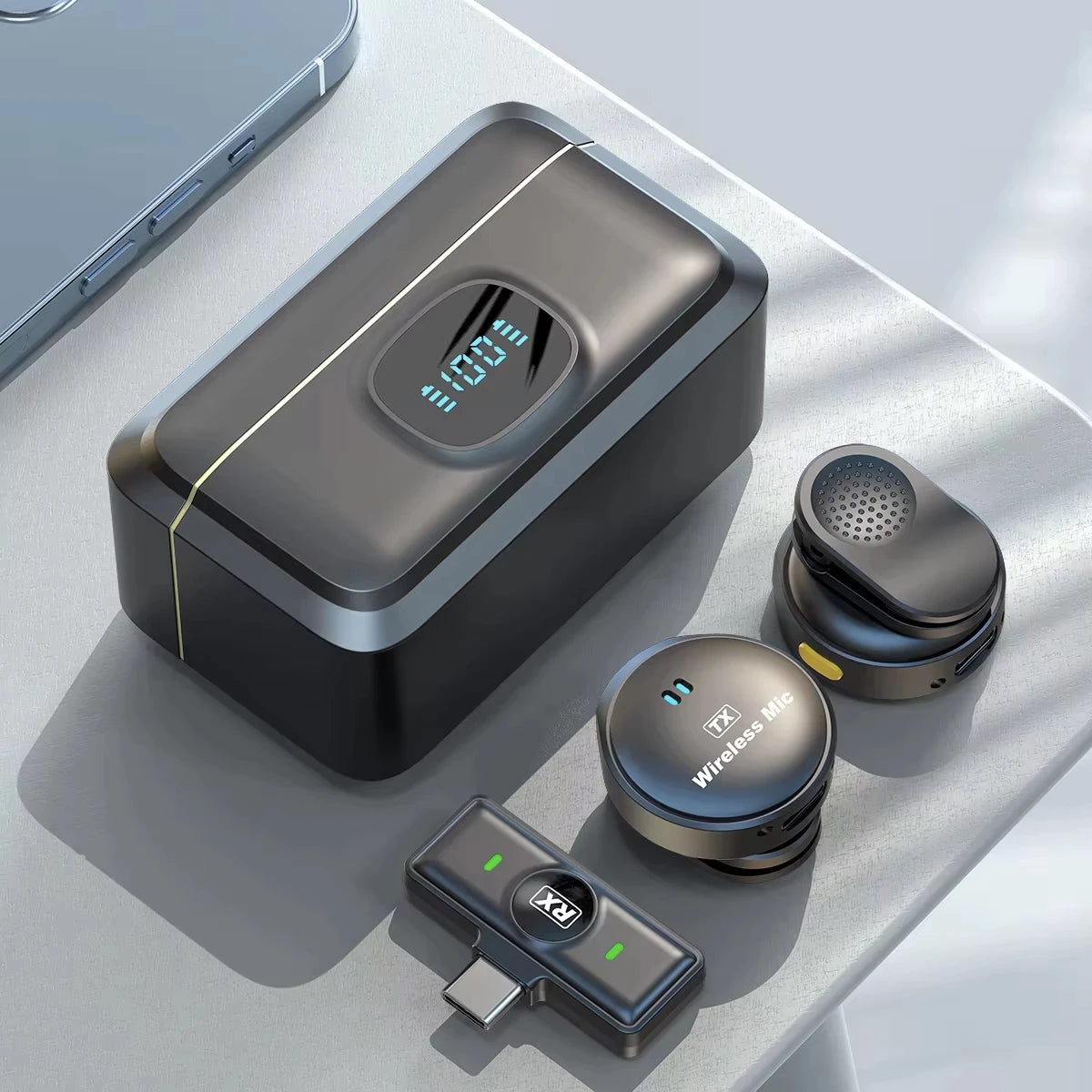 Microfone de Lapela Sem Fio