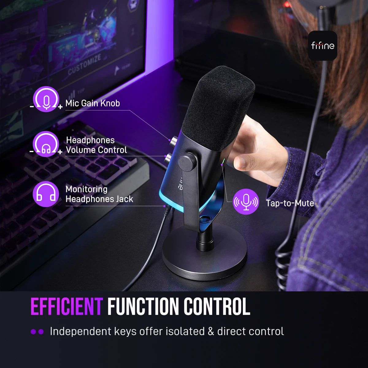 Microfone FIFINE USB/XLR