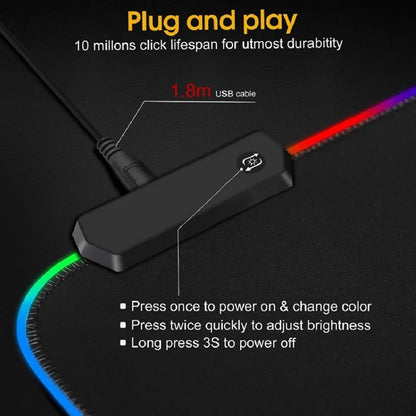 Mousepad Extra Large RGB Glow