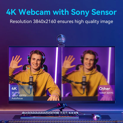 Webcam 4K Streaming  EMEET S600