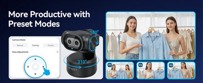 EMEET PIXY 2K, com IA Sensor Sony