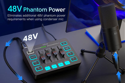 FIFINE Gaming Audio Mixer SC3