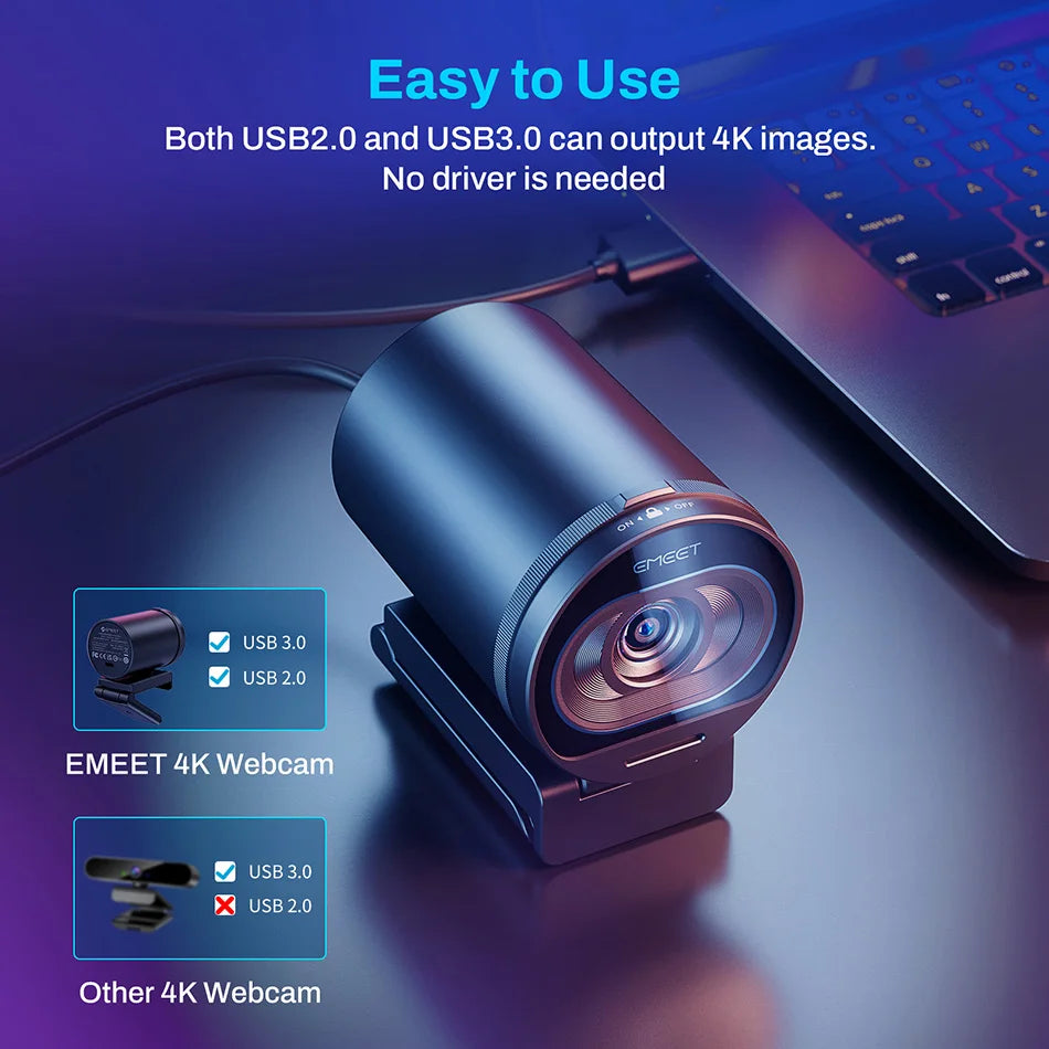Webcam 4K Streaming  EMEET S600