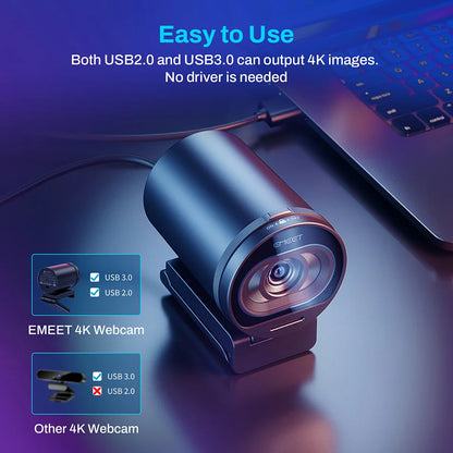 Webcam 4K Streaming  EMEET S600