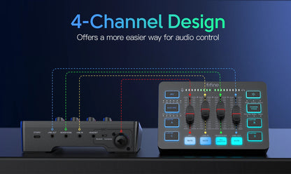 FIFINE Gaming Audio Mixer SC3