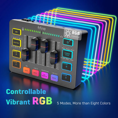 FIFINE Gaming Audio Mixer SC3