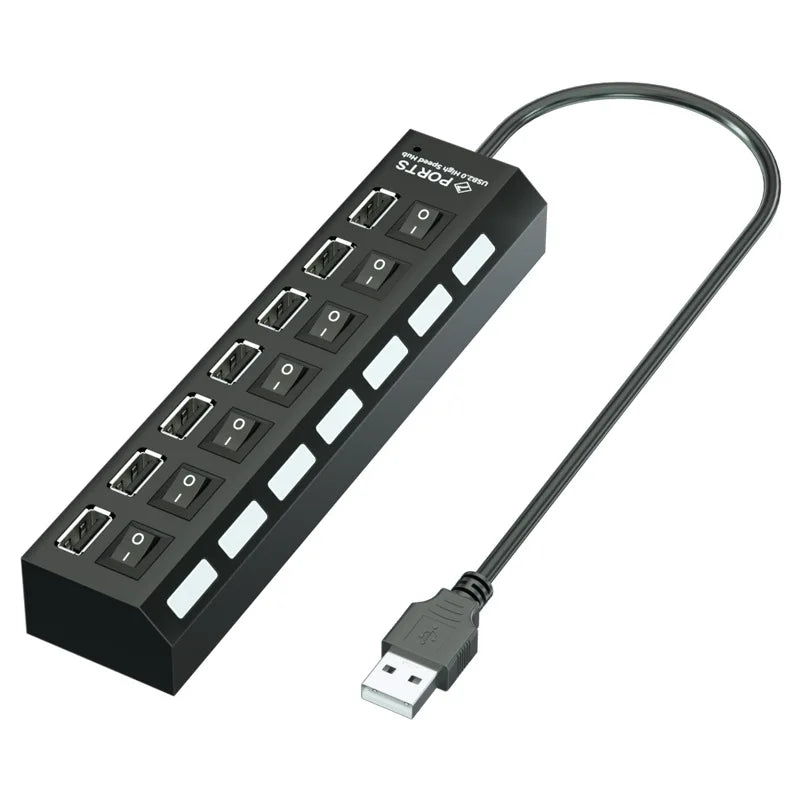 Hub USB 4 ou 7 Portas