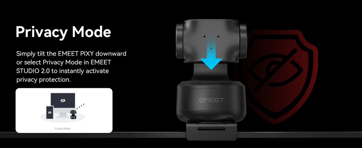 EMEET PIXY 2K, com IA Sensor Sony