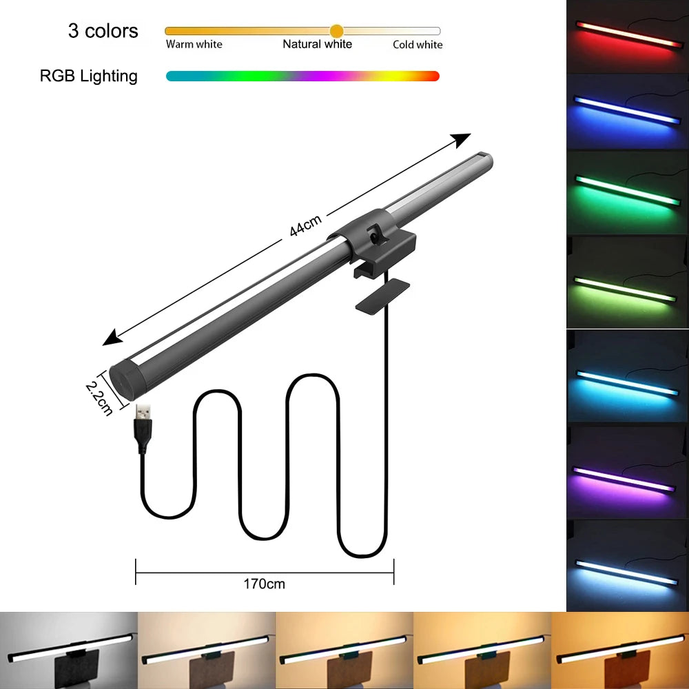 Barra de Luz LED RGB para Monitor