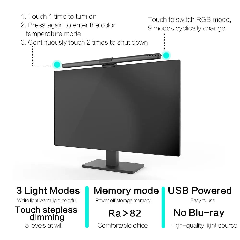 Barra de Luz LED RGB para Monitor