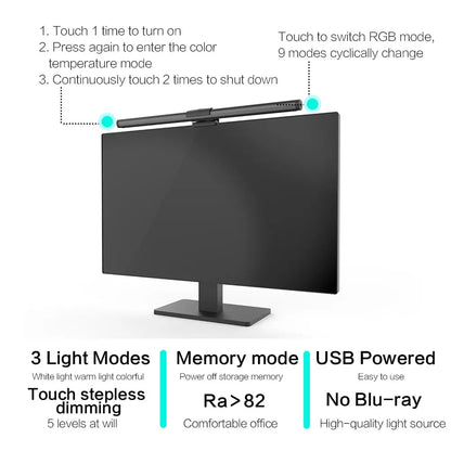 Barra de Luz LED RGB para Monitor