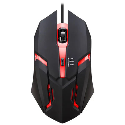 Mouse Gamer USB com Fio LED
