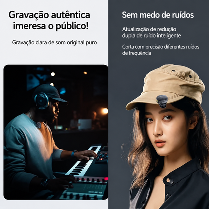 Microfone de Lapela Sem Fio